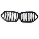 Grade preta do para-choque dianteiro para BMW X6 G06 M60i 2023-2025 com furo para câmera-7