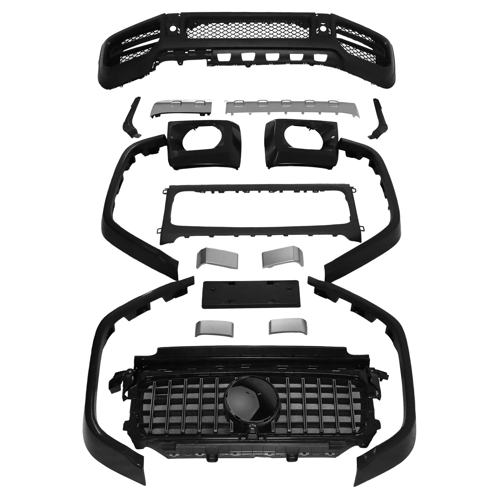 Mercedes Benz Classe G G500 G550 2019-2023 W464 Kit paraurti anteriore stile Facelift G63 AMG