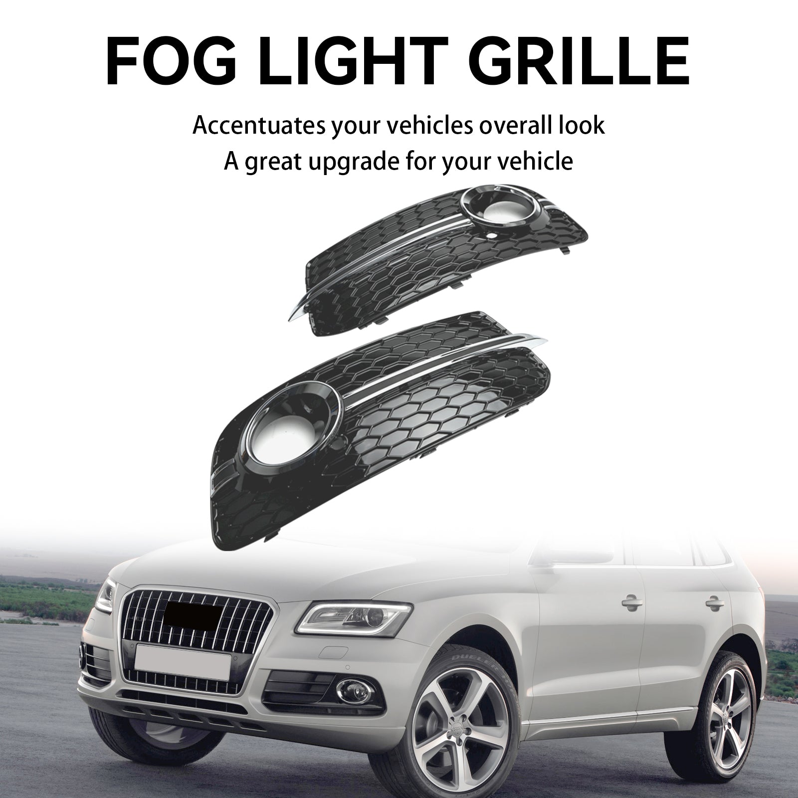 Audi 2013-2017 Q5 Version Standard 8R0807681M 8R0807682J Grille de phare antibrouillard de pare-chocs avant