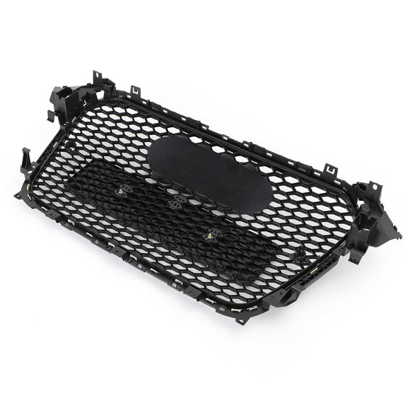 Audi A4/A4 S Line/S4 B8.5 2012 2013 2014 2015 2016 Style RS4 Calandre noire brillante en maille nid d'abeille Sport Calandre hexagonale avec emblème