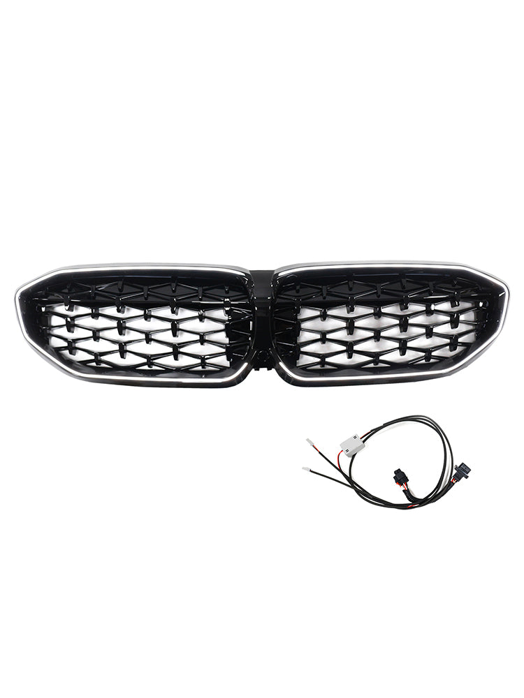 Black Diamond Kidney Grille Grill 51138072085 Fit BMW 3 Series G20 2019-2022