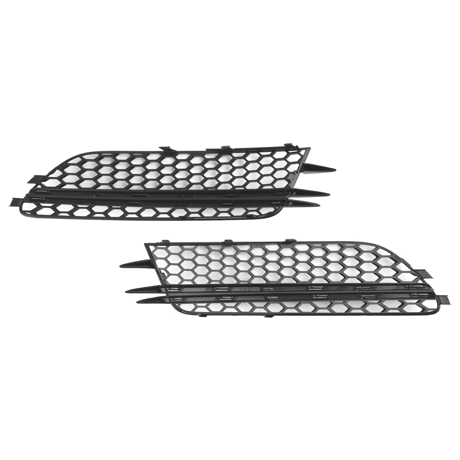 Audi 2012-2015 A6 4G C7 Sedan/Avant Version Standard 2PCS Couvercle de phare antibrouillard avant Lunette Grille de pare-chocs