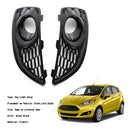 Ford 2013-2017 Fiesta C1BB15A298AA C1BB15A299AA Pair Grille Gloss Black Front Fog Light Lamp Cover-6
