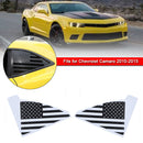 Areyourshop Aufkleber für hinteres Dreieck, Viertelfenster, USA-Flagge, für Camaro 2010–2015-3