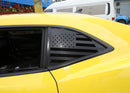 Areyourshop Aufkleber für hinteres Dreieck, Viertelfenster, USA-Flagge, für Camaro 2010–2015-4