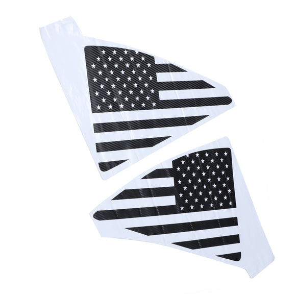 Areyourshop Aufkleber für hinteres Dreieck, Viertelfenster, USA-Flagge, für Camaro 2010–2015