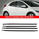 Honda Civic Sedan 2016-2021 Väderlist Fönsterlister Tätningsbälte 4st-2