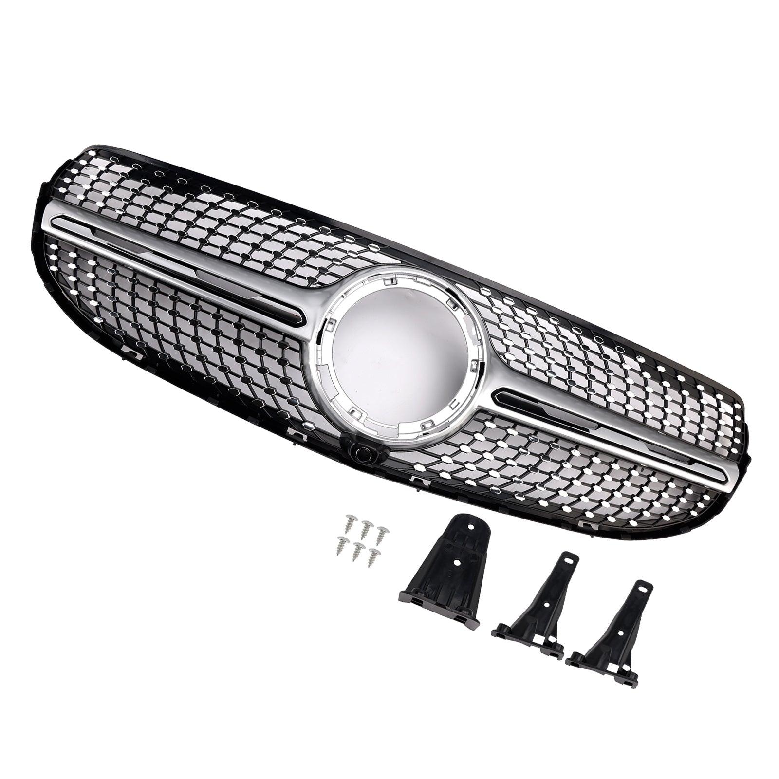 Diamond Front Bumper Grille Mercedes-Benz X253 GLC250 GLC300 2020-2022 Grill