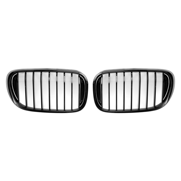 2015.07-2019.01 BMW 7 Series G11 Saloon/Sedan 740i/750i/740e xDrive Front Kidney Grille Gloss Black Grill