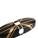 Rückspiegelabdeckung mit Union Jack UK-Flagge für MINI Cooper R55 R56 R57, Schwarz/Gold-3