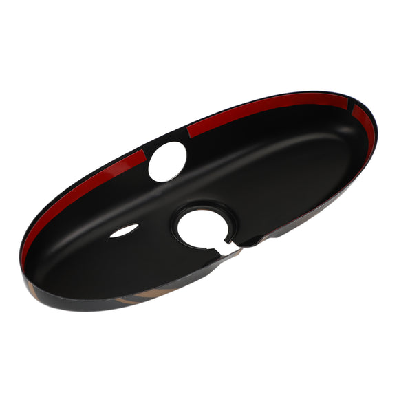 Rückspiegelabdeckung mit Union Jack UK-Flagge für MINI Cooper R55 R56 R57, Schwarz/Gold