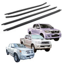 Toyota Hilux SR5 V6 Pickup 2005–2015 Fensterglasdichtungen 4-türige Dichtungsleiste 68161-0K010 68162-0K010-3