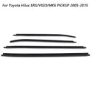 Toyota Hilux SR5 V6 Pickup 2005–2015 Fensterglasdichtungen 4-türige Dichtungsleiste 68161-0K010 68162-0K010-4