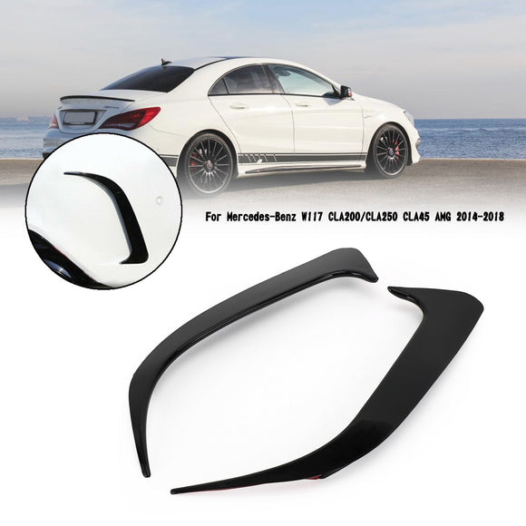 Mercedes-Benz W117 CLA200/CLA250 CLA45 AMG 2014-2018 Black Rear Bumper Spoiler Air Vent Cover
