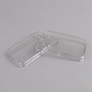 1982-1991 BMW E30 318i 318is Pair Front Bumper Fog Lights Clear Plastic Lens-2