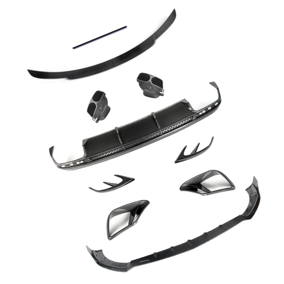 Mercedes-Benz 2019-2021 W217 S63 S65 AMG Coupé Carbon Fiber Bumper Body Kit Upgrade naar Brabus