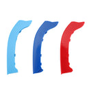 Tri-color grade dianteira grill capa tiras clipe guarnição para bmw série 3 2009-2012-10
