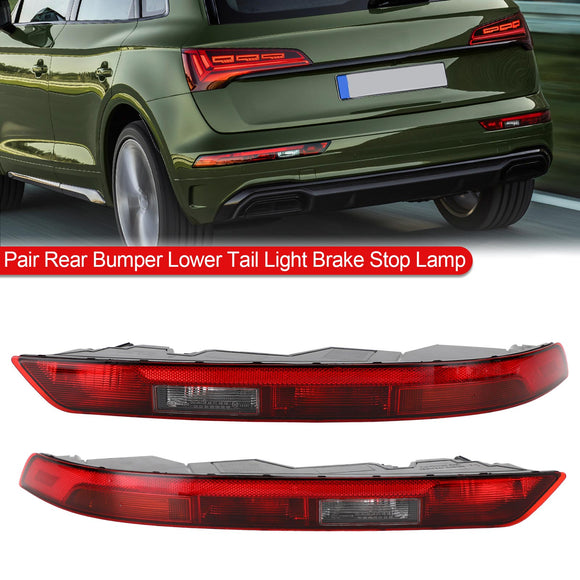 Paar hintere Stoßstange, untere Rücklicht-Brems-Bremsleuchte für Audi Q5 18–2021, US-Version