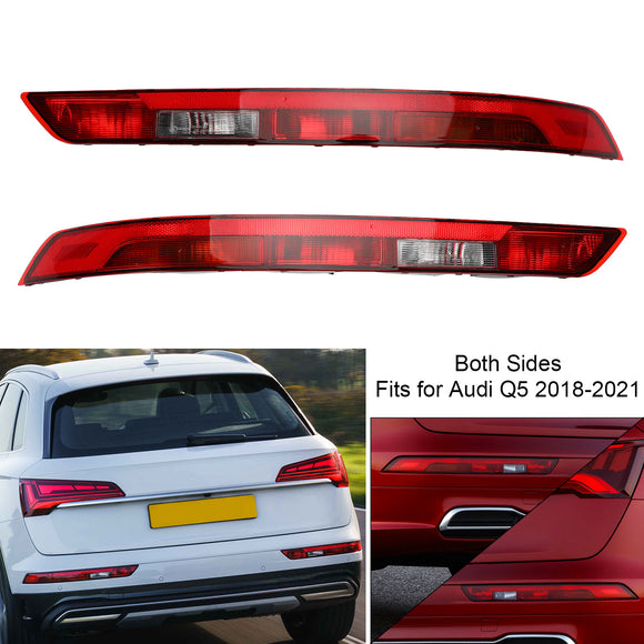Paar hintere Stoßstange, untere Rücklicht-Brems-Bremsleuchte für Audi Q5 18–2021, US-Version