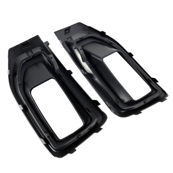 Fog Light Lamp Cover Gloss Black Trim Pair For GMC Yukon / Yukon XL 2015-2020