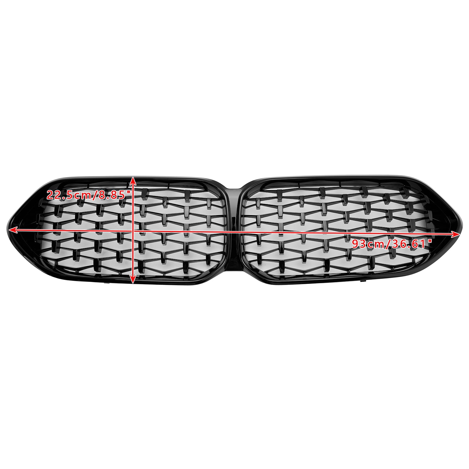 Grille de pare-chocs avant BMW Série 2 Gran Coupé F44 218i/220i/228i xDrive/M235i xDrive 2020-2023 Grille noire brillante