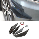 Universal Car Front Bumper Fins Body Splitter Spoiler Canards Carbon Fiber Look-1