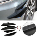 4 stks Universele Gloss Bk Auto Voorbumper Vinnen Body Splitter Spoiler Canards-1
