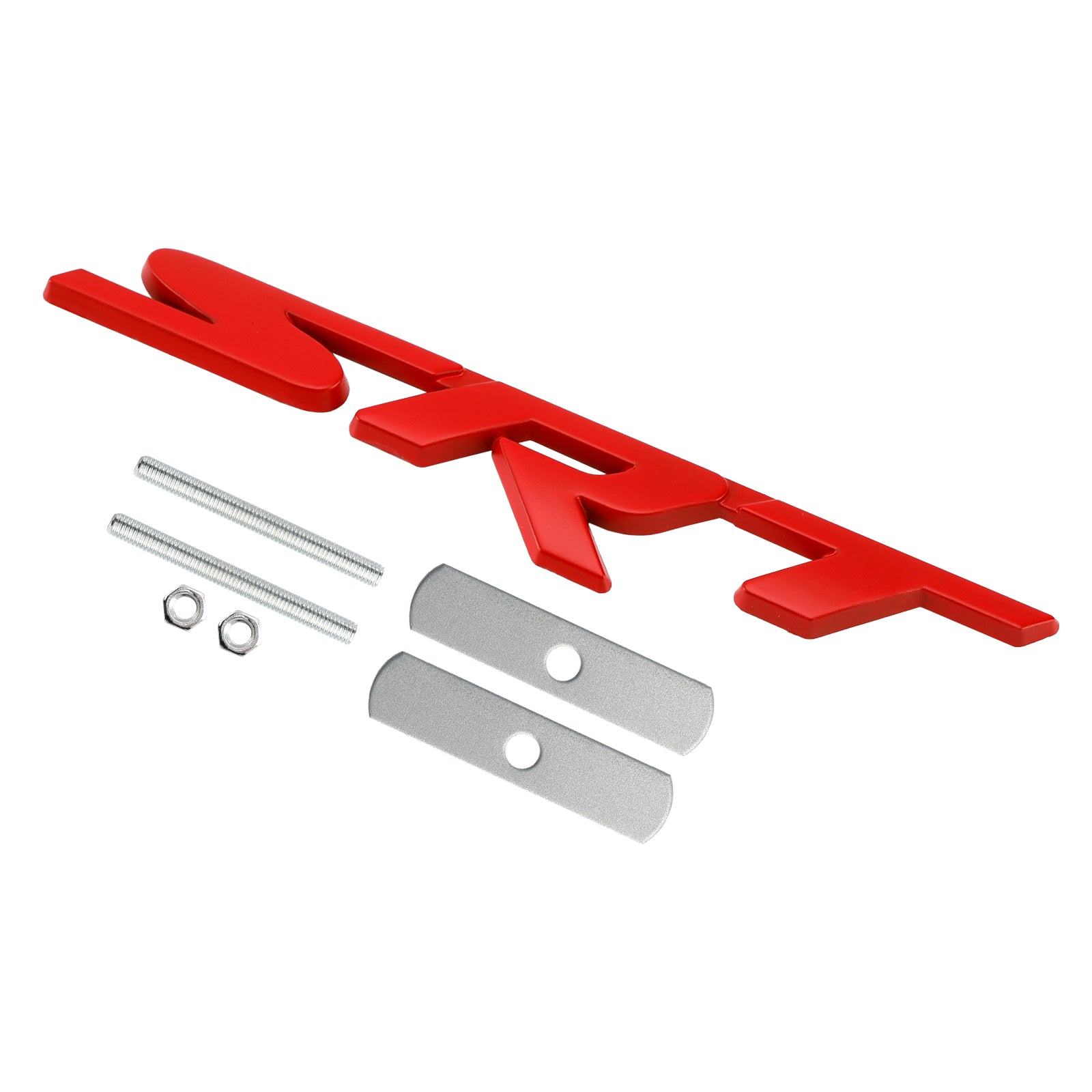 Red Front Grille SRT Emblem For Charger Challenger SRT Red / Chrome / Black Decal Badge