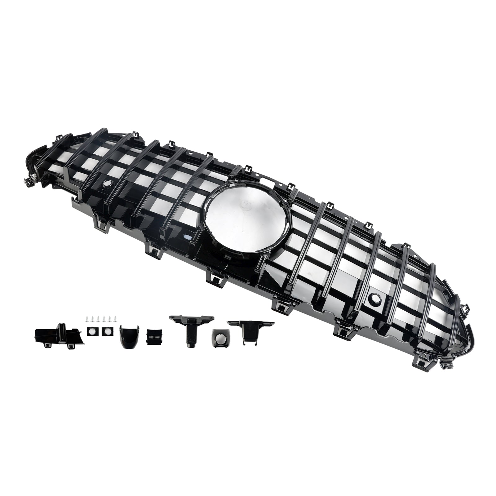 Mercedes Benz CLS-Class C257 CLS300/400/350/450/53 2018-2024 Front Bumper Grill Black/Chrome GT Style Grille