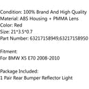 1 Satz Reflektorgehäuse Licht Heckstoßstange Nebelscheinwerfer für BMW X5 E70 OEM: 63217158949-5