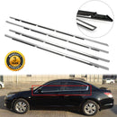 4 stks Chrome Tochtstrip Venster Moulding Trim Seal Riem Past Voor Accord 2008-2012-2