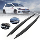 Front Headlight Eyelid Eyebrow Cover Trim Black For VW Golf MK7 Golf R GTI GTD-2
