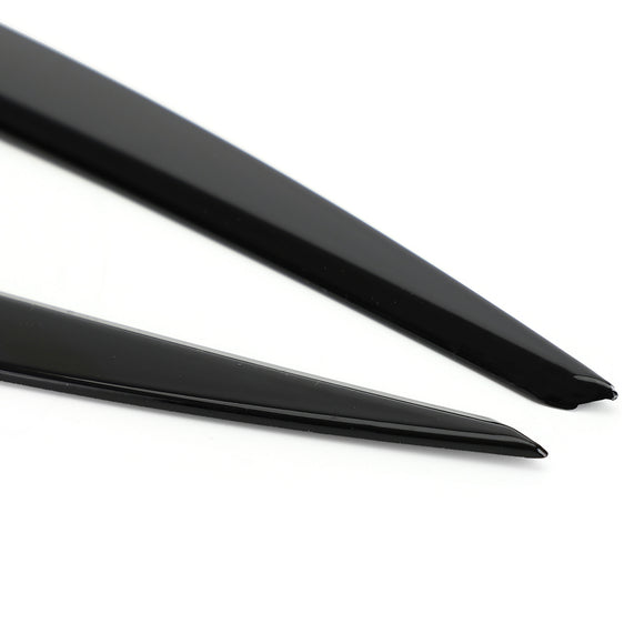 Front Headlight Eyelid Eyebrow Cover Trim Black For VW Golf MK7 Golf R GTI GTD