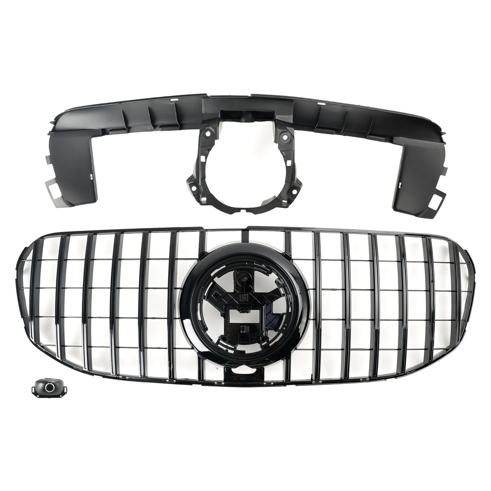 Mercedes Benz GLS-Class X167 GLS450/580/63 AMG 2020-2024 Front Bumper Grille Black GT Style Grill