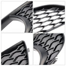 Audi Q7 Sline 2010-2015 2 STUKS Voorbumper Mistlamp Grill Onderste Grille Cover Zwart-5