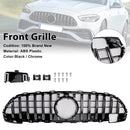 Grade dianteira cromada estilo GT-R para Mercedes-Benz W206 Classe C AMG Linha 2022-2023-3