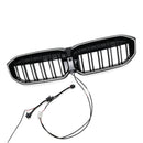 BMW 2023-2024 Série 3 G20 G21 320i/330i/M340i/318i/320d Calandre avant double ligne noire-16