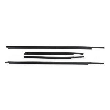 2007-2020 Toyota Tundra Double Cab 4PCS Car Window Weatherstrip Seal Belt Moulding 68160-0C020 68210-0C020 - 0