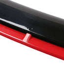 4PCS Universal Car Front Bumper Lip Body Kit Splitter Spoiler Diffuser Protector Black Red-8