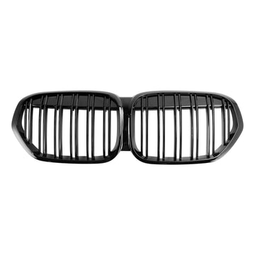 BMW X1 F48 F49 2019-2021 sDrive18i/xDrive20i/xDrive25i/sDrive20d Griglia a doppio rene anteriore Griglia nera lucida a doppia stecca