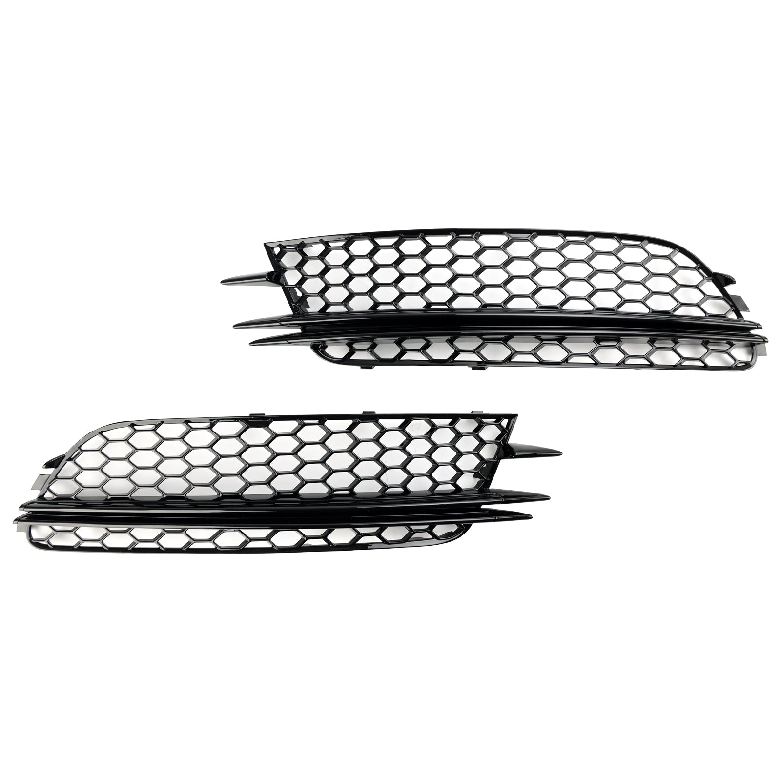 Audi 2012-2015 A6 4G C7 Sedan/Avant Version Standard 2PCS Couvercle de phare antibrouillard avant Lunette Grille de pare-chocs