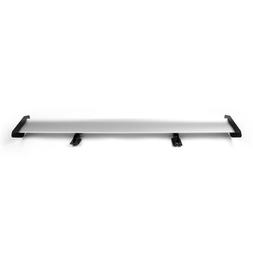Universal Hatch Adjustable Aluminum GT Rear Trunk Wing Racing Spoiler Silver