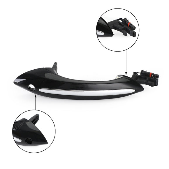 Areyourshop manija de puerta Exterior izquierda + derecha negra 51217231931/51217231934 para BMW F10 F01