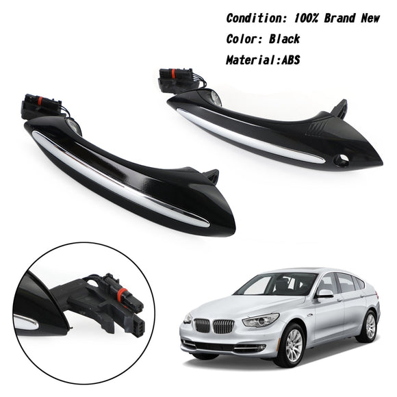 Areyourshop manija de puerta Exterior izquierda + derecha negra 51217231931/51217231934 para BMW F10 F01