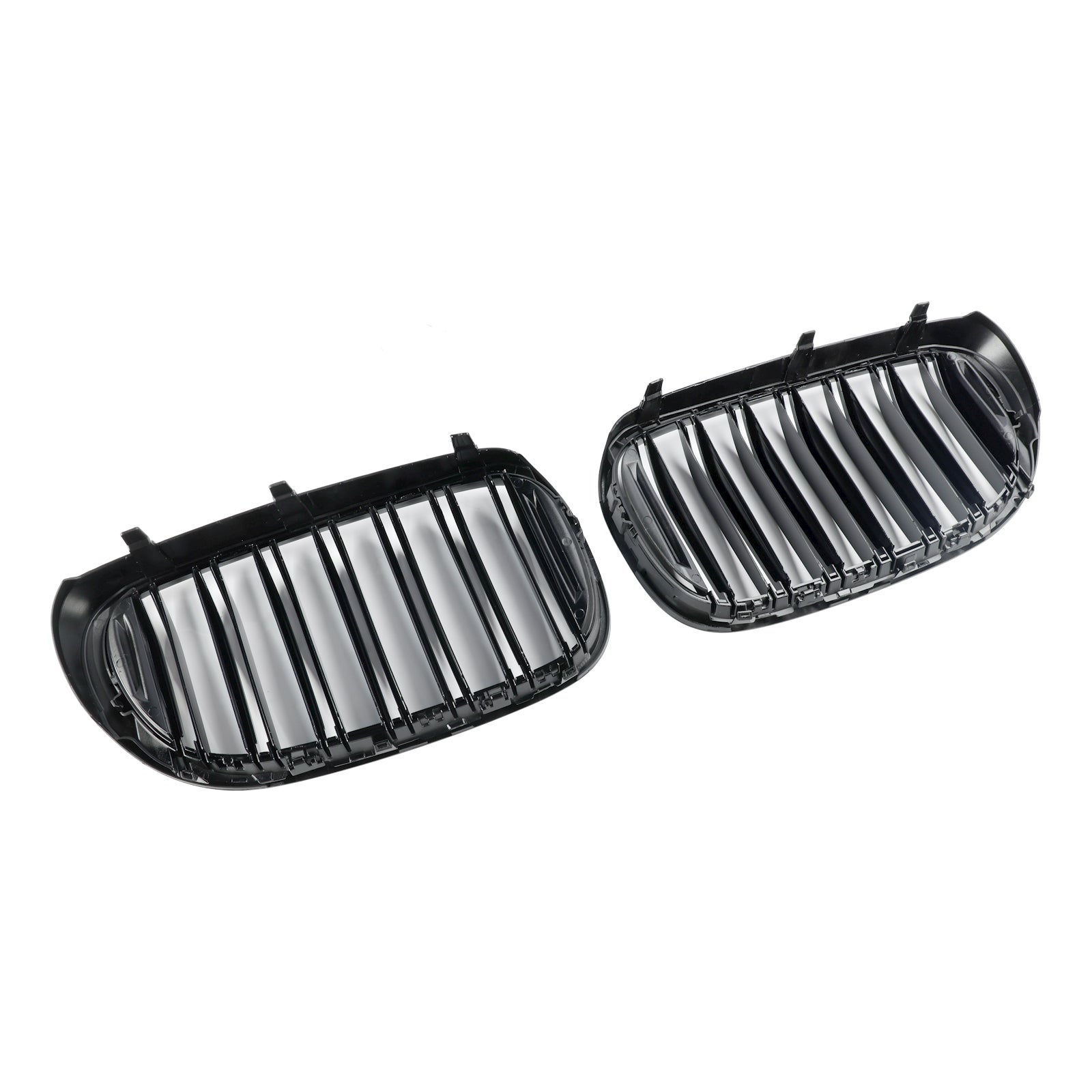 Parrilla delantera tipo riñón negra de 2 listones para BMW Serie 7 G11 Sedán/Sedan 740i/750i/740e xDrive 2015-2019