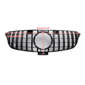 GT Style Front Bumper Grille Grill Fit Mercedes Benz GLE-Class W166 2015-2018