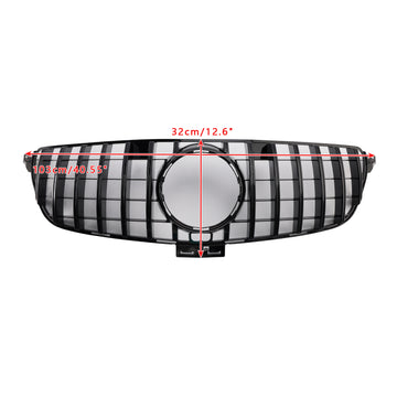 Calandre de pare-chocs avant style GT compatible avec Mercedes-Benz Classe GLE W166 2015-2018