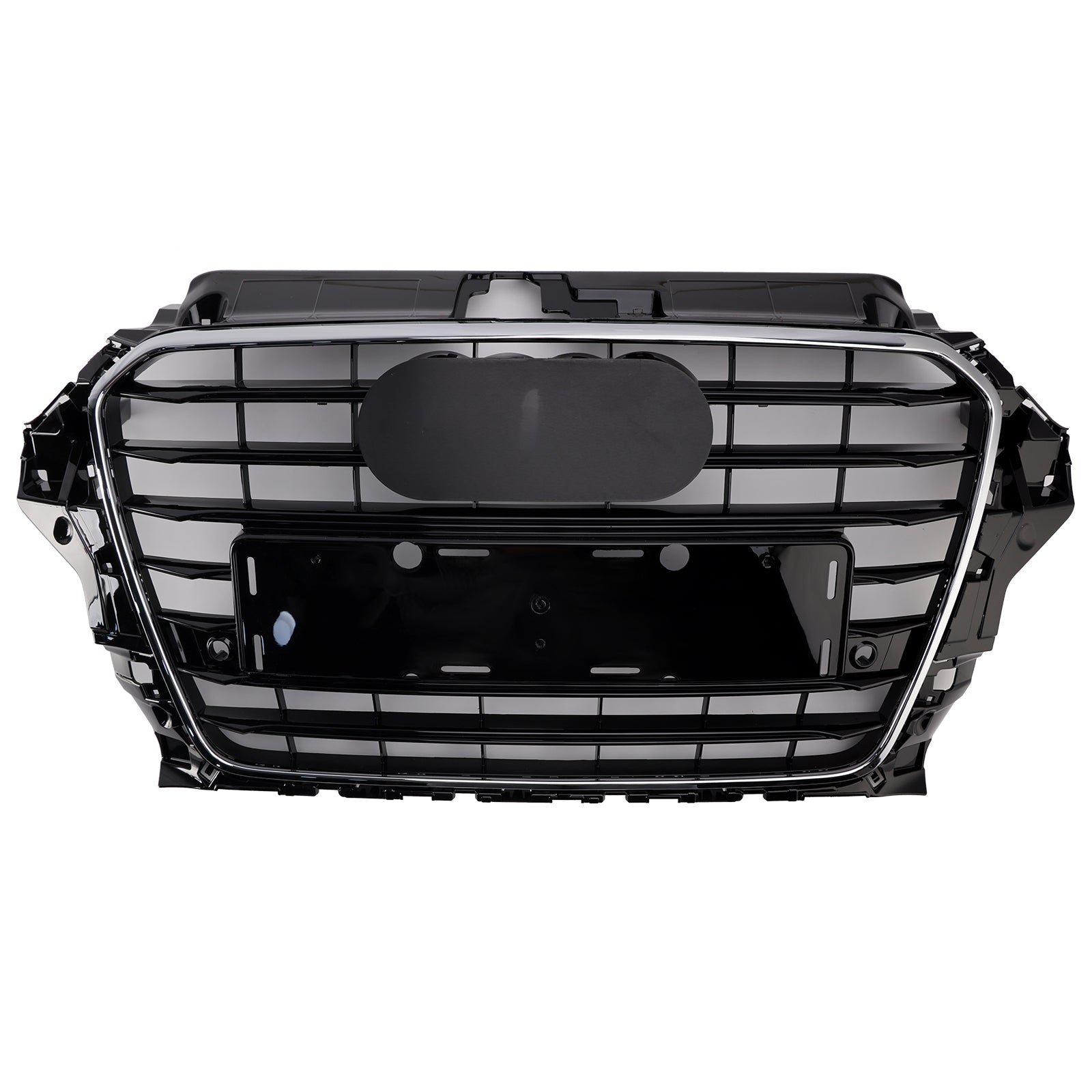 Rejilla de parachoques delantera estilo S3 8V3853651 compatible con Audi A3 S3 2013-2016 cromada