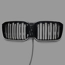 2022-2025 BMW X3 G01 / X4 G02 Double Slat Glossy Black Grill Front Bumper Kidney Replacement Grille With LED Strip Light-8