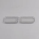 1982-1991 BMW E30 318i 318is Pair Front Bumper Fog Lights Clear Plastic Lens-4
